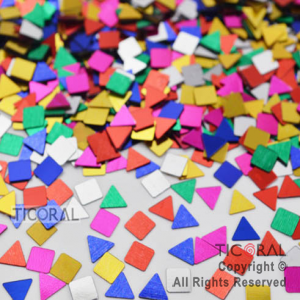 CONFETI HS5563 FORMAS GEOMETRICAS MULTICOLOR X 14GRS x 12